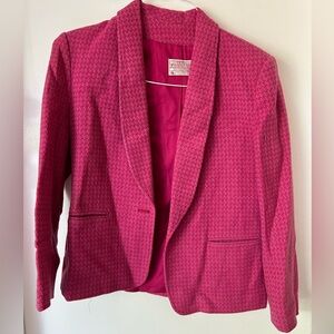 Pendleton -Vintage- Women’s Pink Blazer - 100% virgin wool : made in USA